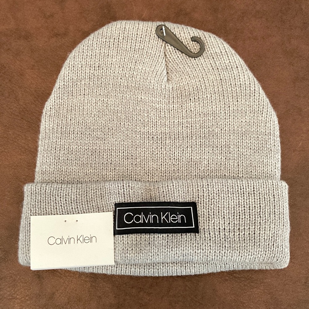 Calvin Klein Gray Youth Beanie NWT